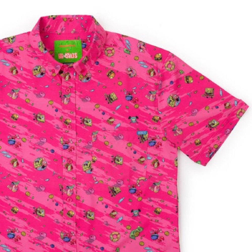 NWOT - SpongeBob "Krusty Bobs" – KUNUFLEX Short Sleeve Shirt size M